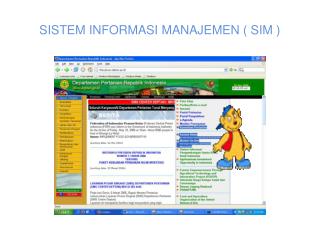 SISTEM INFORMASI MANAJEMEN ( SIM )