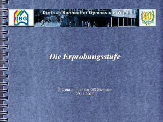 Die Erprobungsstufe Präsentation an der GS Bielstein (29.11.2010)