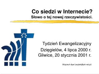 Co siedzi w Internecie? Słowo o tej nowej rzeczywistości.