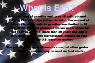 What is E15?