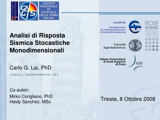 EUCENTRE European Centre for Training and Research in Earthquake Engineering