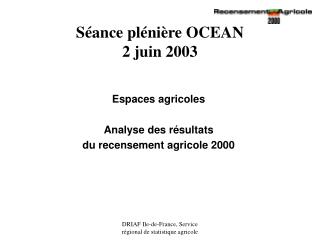 Séance plénière OCEAN 2 juin 2003