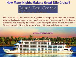 How Many Nights Make a Great Nile Cruise