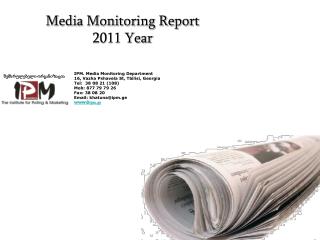 Media Monitoring Report 2011 Year
