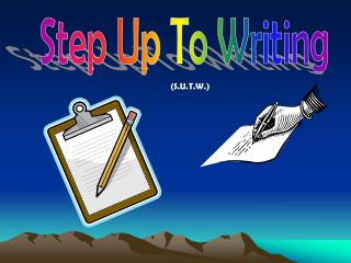 Step Up To Writing