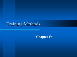 Training Methods