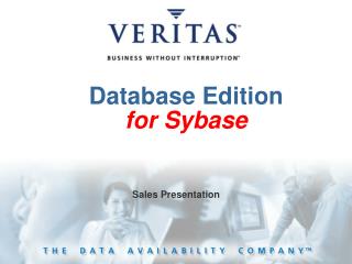 Database Edition for Sybase