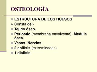 OSTEOLOGÍA