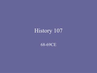 History 107