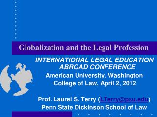 Globalization and the Legal Profession