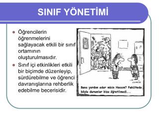 SINIF YÖNETİMİ