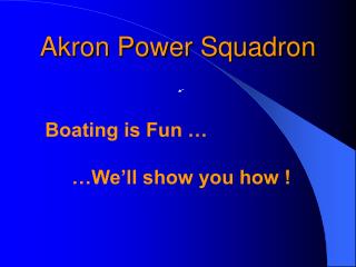 Akron Power Squadron