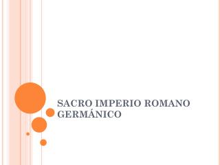 SACRO IMPERIO ROMANO GERMÁNICO