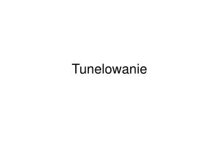 Tunelowanie