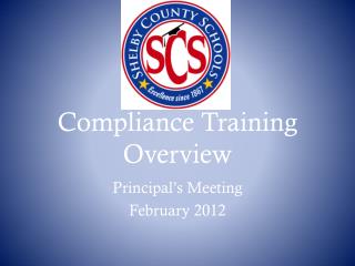 Compliance Training Overview