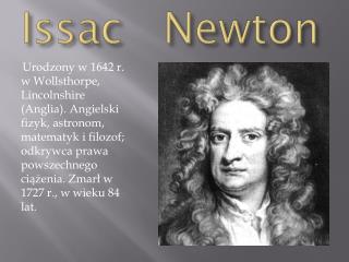 Issac Newton