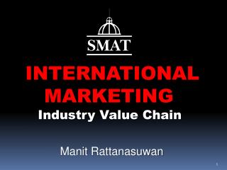 INTERNATIONAL MARKETING Industry Value Chain Manit Rattanasuwan