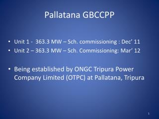 Pallatana GBCCPP