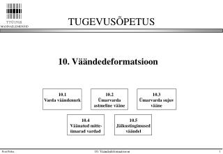 TUGEVUSÕPETUS