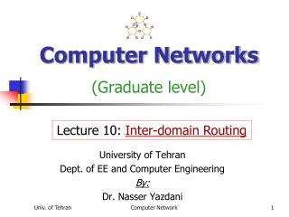 Computer Networks (Graduate level)