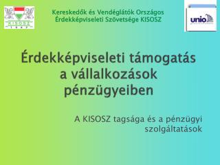 Érdekképviseleti támogatás a vállalkozások pénzügyeiben