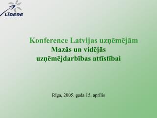 Konference Latvijas uzņēmējām