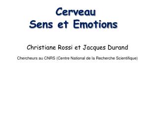 Christiane Rossi et Jacques Durand