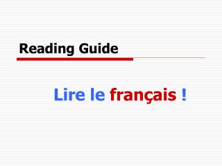 Reading Guide