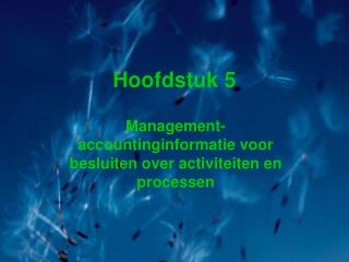 Hoofdstuk 5