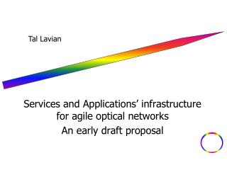 Services and Applications’ infrastructure for agile optical networks An early draft proposal