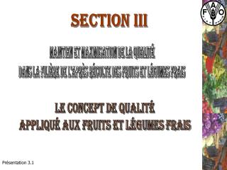 SECTION III
