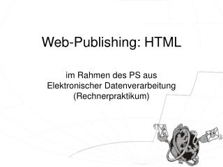 Web-Publishing: HTML