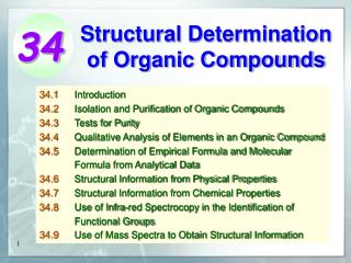 Structural Determination of Organic Compounds