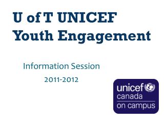 U of T UNICEF Youth Engagement