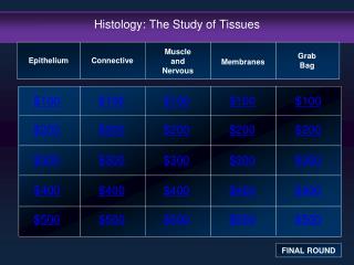 Histology: The Study of Tissues