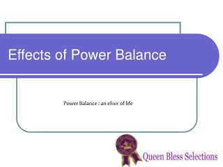 Effects of Power Balance