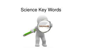 Science Key Words