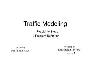 Traffic Modeling