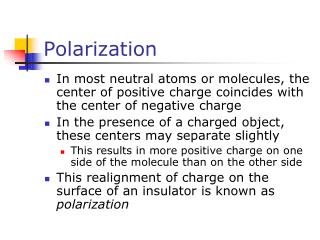 Polarization