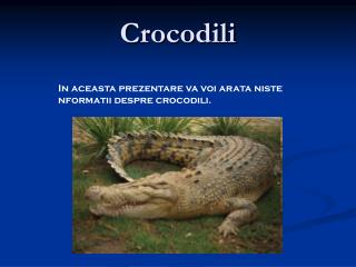 Crocodili
