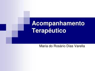 Acompanhamento Terapêutico