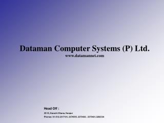 Dataman Computer Systems (P) Ltd. datamannet