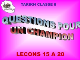 TARIKH CLASSE 8