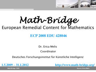 Math-Bridge European Remedial Content for Mathematics