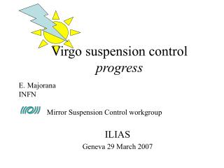 Virgo suspension control progress