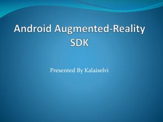 Android Augmented-Reality SDK