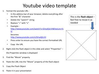 Youtube video template