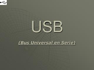 USB