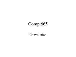Comp 665
