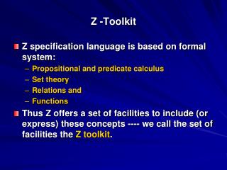 Z -Toolkit